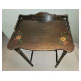 sweet petite hand decorated vintage telephone table and chair