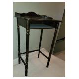 sweet petite hand decorated vintage telephone table and chair