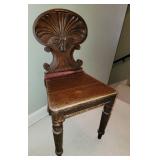Antique Carved Shell Back Chair