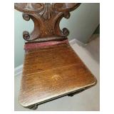 Antique Carved Shell Back Chair