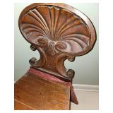 Antique Carved Shell Back Chair