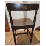 sweet petite hand decorated vintage telephone table and chair