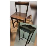 sweet petite hand decorated vintage telephone table and chair