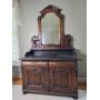 Breathtaking Antique Louis XV Mahogany Dressing Table / Vanity
