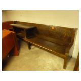 Dark Solid Oak Bench 10 Dark Solid Oak Bench 10