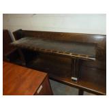 Dark Solid Oak Bench 10 Dark Solid Oak Bench 10