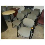 Gray Office Chairs x 7 Gray Office Chairs x 7