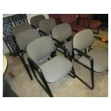 Gray Office Chairs x 7 Gray Office Chairs x 7