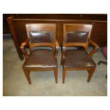 Antique Oak Chairs x 2 Antique Oak Chairs x 2