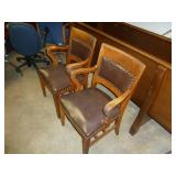 Antique Oak Chairs x 2 Antique Oak Chairs x 2