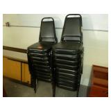 Black Stackable Chairs x 20 Black Stackable Chairs x 20