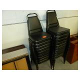 Black Stackable Chairs x 20 Black Stackable Chairs x 20