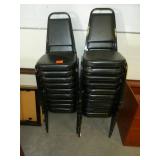 Black Stackable Chairs x 20 Black Stackable Chairs x 20