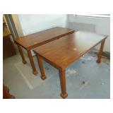 Solid Oak Library Desks x 2 Solid Oak Library Desks x 2