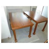 Solid Oak Library Desks x 2 Solid Oak Library Desks x 2