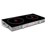 MegaChef Ceramic Infrared Double Electical Cooktop
