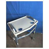 Invacare - Dual Release Folding Walker Adjustable Height PVC Frame 300 lbs. Weight Capacity 33 to 39 Inch Height with Tray