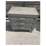 Riverside Furniture Vogue 7 Drawer Dresser and Nightstand in Gray Wash