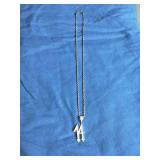 Iced Out Number 14 Pendant Necklace