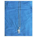 Iced Out Number 14 Pendant Necklace