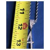 Iced Out Number 14 Pendant Necklace