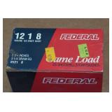 25 Federal Game Load 12 Ga 2-3/4" 8 Shot Shotshells