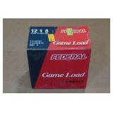25 Federal Game Load 12 Ga 2-3/4" 8 Shot Shotshells