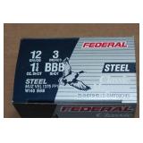25 Federal Classic 12 Ga 3" Magnum Steel BBB Shot Shotshells