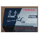 25 Federal Classic 12 Ga 3" Magnum Steel T Shot Shotshells