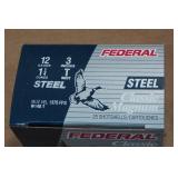 25 Federal Classic 12 Ga 3" Magnum Steel T Shot Shotshells