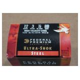 25 Federal Ultra Shok 12 Ga 3" Steel BB Shot Shotshells