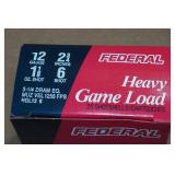 25 Federal Heavy Game Load 12 Ga 2-3/4" 6 Shot Shotshells