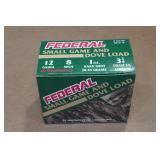 20 Federal Small Game and Dove 12 Ga 2-3/4" 8 Shot Shotshells