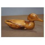 Vintage Hand Carved Duck