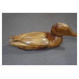 Vintage Hand Carved Duck