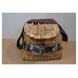 Vintage Wicker Fish Basket