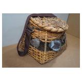 Vintage Wicker Fish Basket