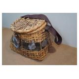 Vintage Wicker Fish Basket