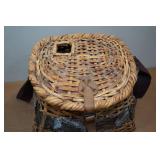 Vintage Wicker Fish Basket