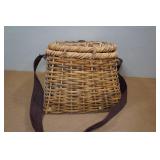Vintage Wicker Fish Basket