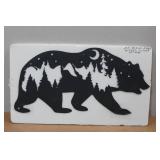 Black Bear Metal Cutout Sign