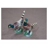 Vintage Salt and Pepper Shaker Set - Pheasants