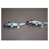Vintage Salt and Pepper Shaker Set - Muskellunge