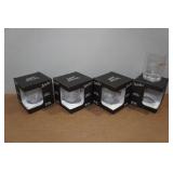 *4* Lucky Shot Whiskey Glasses with Embedded Bullets