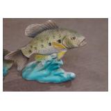 Vintage Salt and Pepper Shaker Set - Pickerel & Black Bass