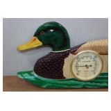 Vintage Sunbeam Mallard Shaped Barometer and Thermometer