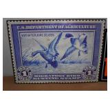 No Trespassing/Keep Out Signs and Hunting Stamp Metal Sign