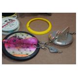 Tackle Box with Assorted Fishing Accessories and Decoy Anchor Line