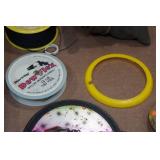 Tackle Box with Assorted Fishing Accessories and Decoy Anchor Line