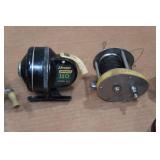 Assorted VIntage Fishing Reels - Johnson, Heddon